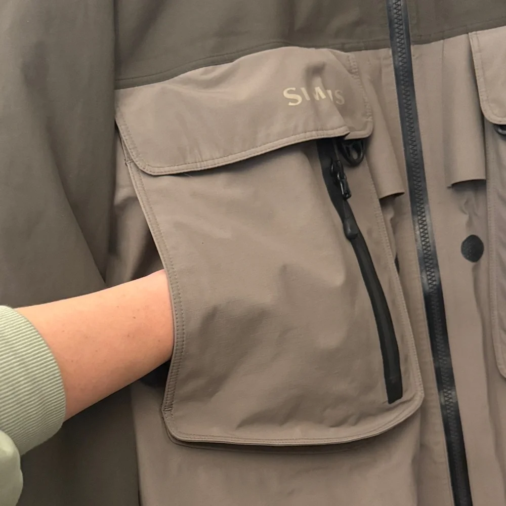 Simms Goretex Guide Jacket/Brown Olive - men's large - great condition - Picture 8 of 14